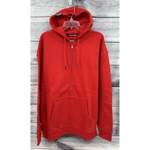 DIXXON FLANNEL CO RED FULL ZIP‎ HOODED SWEATSHIRT HOODIE Men's Size XL  NEW!!